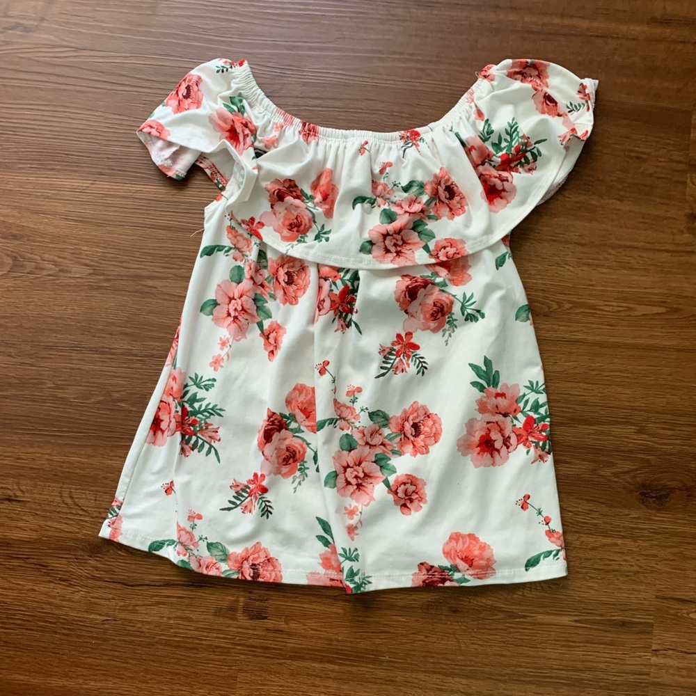 Floral off the shoulder top